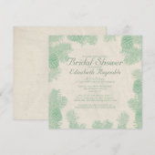 Whimsical Pine Cone Bridal Dusche Einladungen (Vorne/Hinten)