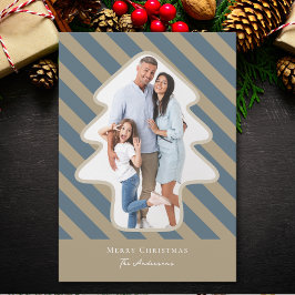 Whimsical Pine Tree Shaped Foto Frohe Weihnachten