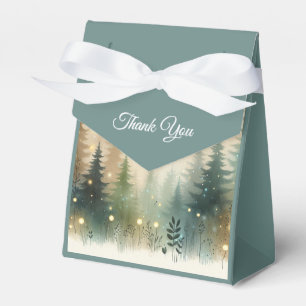 Whimsical Pinienwald-Feenhafte Lichter Hochzeit Geschenkschachtel