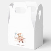 Whimsical Pink Airplane Adventure Baby Dusche Geschenkschachtel (Geöffnet)