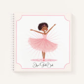 Whimsical Pink Ballet Dancer Notizblock (Vorderseite)