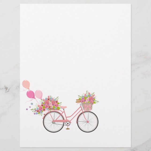 Whimsical Pink Bicycle (Vorderseite)