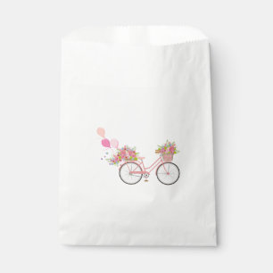 Whimsical Pink Bicycle Geschenktütchen