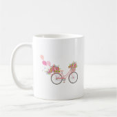 Whimsical Pink Bicycle Kaffeetasse (Links)