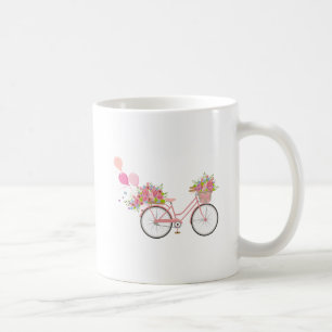Whimsical Pink Bicycle Kaffeetasse