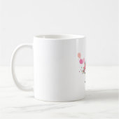 Whimsical Pink Bicycle Kaffeetasse (Links)