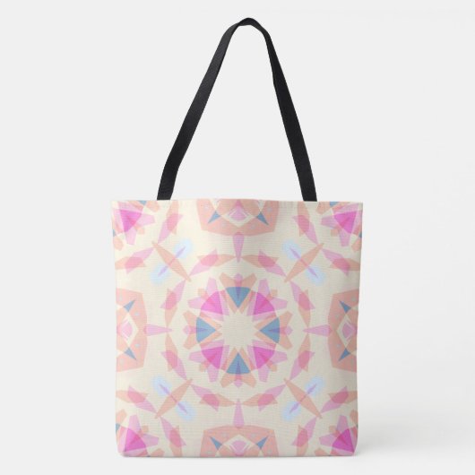 Whimsical Pink Blue Star Pattern Dopamine Decor Tasche (Vorderseite)