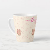 Whimsical Pink Book & Stars Milchtasse (Linke Ecke)