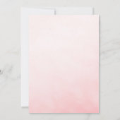Whimsical Pink Bow Perlen & Prosecco Brautparty Einladung (Rückseite)