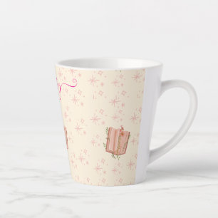 Whimsical Pink Buch & Sterne Milchtasse