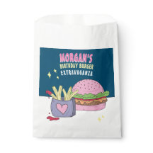 Whimsical Pink Burger and Fries Birthday Party