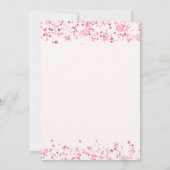 Whimsical Pink Butterfly Geburtstagsparty Einladun Einladung (Rückseite)