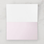 Whimsical Pink Cherry Blüten Gewohnte Hochzeit Platzkarte (Innenseite Aufgefaltet)