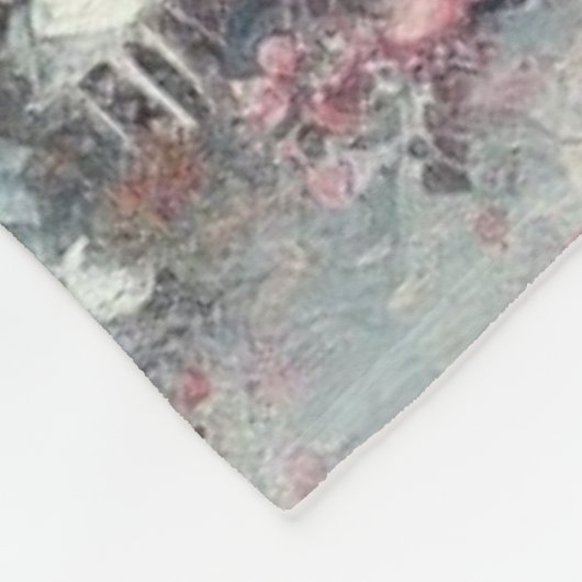 Whimsical Pink Christmas Tree Personalized Fleecedecke (Ecke)