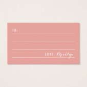 Whimsical Pink Cupcakes Tree Birthday DIY Geschenk (Rückseite)