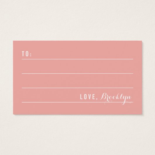 Whimsical Pink Cupcakes Tree Birthday DIY Geschenk (Rückseite)