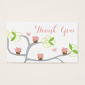 Whimsical Pink Cupcakes Tree Birthday DIY Geschenk (Vorderseite)