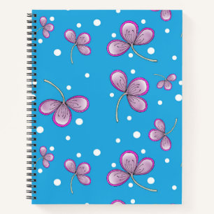 Whimsical Pink Drei-Petal-Notebook Notizblock