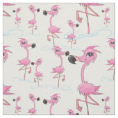 Whimsical Pink Flamingo Muster Stoff (Muster)