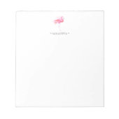 Whimsical Pink Flamingo Notepads Notizblock (Vorderseite)