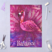 Whimsical Pink Flamingo Personalisierte Decoupage Seidenpapier (Basteln)