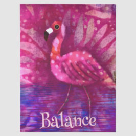 Whimsical Pink Flamingo Personalisierte Decoupage Seidenpapier