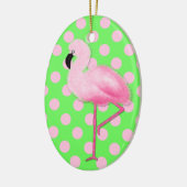 Whimsical Pink Flamingo Weihnachtsschmuck (Links)