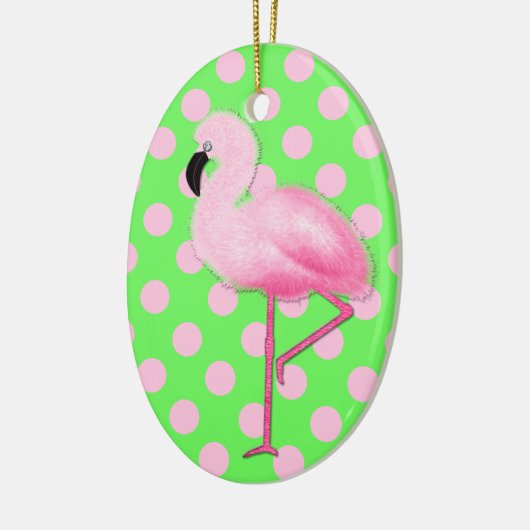 Whimsical Pink Flamingo Weihnachtsschmuck (Links)
