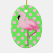 Whimsical Pink Flamingo Weihnachtsschmuck (Vorne)