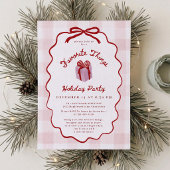 Whimsical Pink Gingham Favorite Things Party Einladung