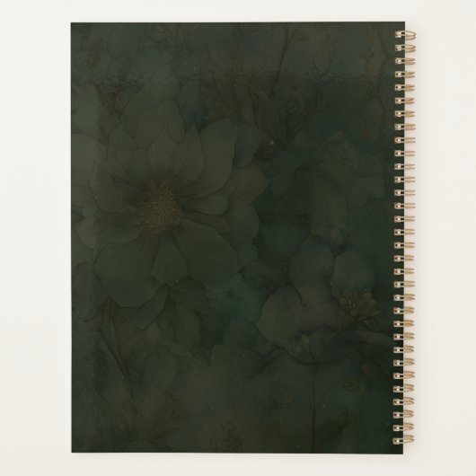 Whimsical Pink-Haired Fairy and Lotus Flower Planer (Rückseite)