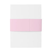 Whimsical Pink Hand Drawn Illustration Wedding  Einladungsbanderole (Rückseitenbeispiel)