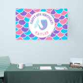 Whimsical Pink Lila und Blue Girl Birthday Party Banner (Messeveranstaltung)