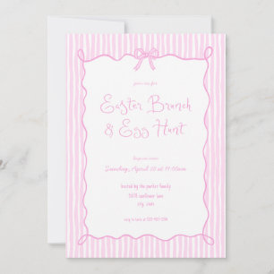 Whimsical Pink Osterbrunch & Eierjagd Einladung