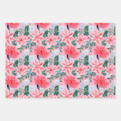 Whimsical Pink Pastel Christmas Holiday Festive Geschenkpapier Set (Vorderseite)