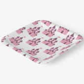 Whimsical Pink Princess Castle Pappteller (Gewinkelt)