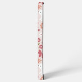 Whimsical Pink Rabbit and Floral Meadow Samsung Galaxy Hülle (Linke Seite)