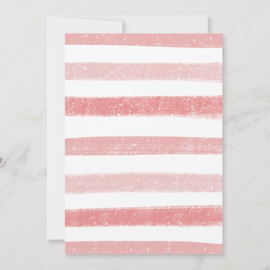 Whimsical Pink Rainbow and Clouds Erster Geburtsta Einladung (Rückseite)