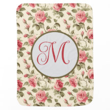 Whimsical Pink Rose Polka Dot