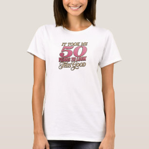 Whimsical Pink TOOK 50 YEARS GOOD 2D Künstlerisch T-Shirt