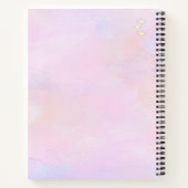 Whimsical Pink Wasserfarben-Studien-Essential Notizblock (Rückseite)