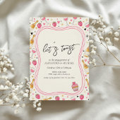 Whimsical Pink Wine Engagement Invitation Einladung