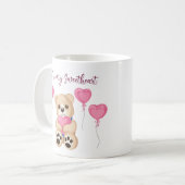 Whimsical Pink You’re My Sweetheart Teddy Bear Kaffeetasse (Vorderseite Links)