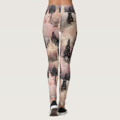 Whimsical Pinke Winterlandschaft (2) Leggings (Rückseite)