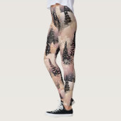 Whimsical Pinke Winterlandschaft (2) Leggings (Links)