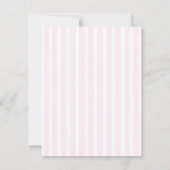 Whimsical Pinstripe Bow Wedding speichern das Datu Save The Date (Rückseite)