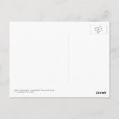 Whimsical Pirate Bird in einem Holzboot Postkarte (Rückseite)