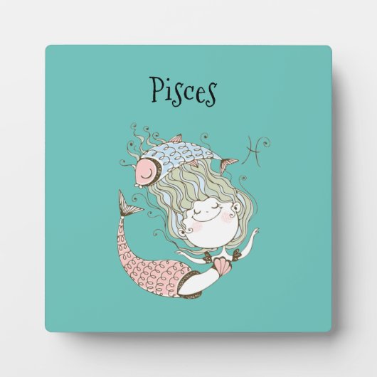 Whimsical Pisces Mermaid Fotoplatte (Vorderseite)