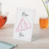 Whimsical Pizza Bar Sign Sockelschild (In SItu)