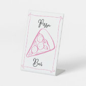Whimsical Pizza Bar Sign Sockelschild (Vorderseite)